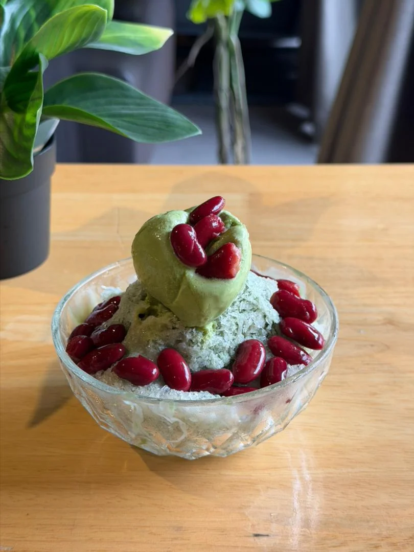 Matcha Bingsu Dessert at Audio Haus